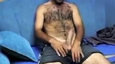 Hot Hairy Turkish Daddy Jacks Off Solo