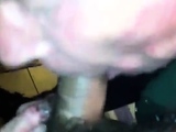 White head grandpa quicky in restroom