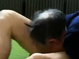 Chinese Grandpa Blowjob