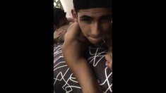Hot twink rimmed while filming himself