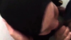 Muslim Hijabers Sucking Circumcised Cocks