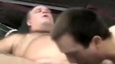 chubby OLD bear DAD kiss SUCK FUCK young WHITE ass CREAMY