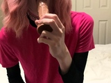 Solo ladyboy masturbation