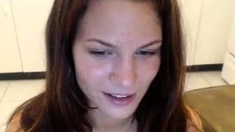 Hottest brunette solo webcam masturbation 2