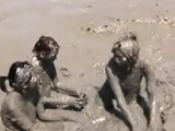 Hot outdoor lesbian threesome