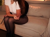 Busty brunette solo masturbation