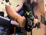 Exotic brunette hardcore foot fetish fuck
