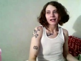 Amateur striptease and Solo masturbation
