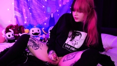 Small tits shemale bonked by 2 horny guys