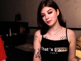 Amateur webcam babe showing her sexual goods