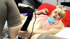 Close up pussy fingering ass toying