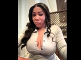 Black MILF with BIG boobs dancing and teasing