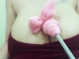 Big boob brunette masturbates on webcam