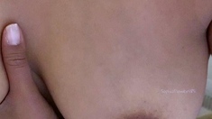 Amateur striptease and Solo masturbation
