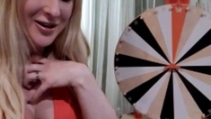 Amateur blond girl with big boobs getting fucked