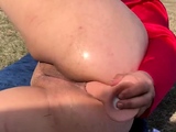Anal Dildo Fuck Outside