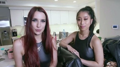 These three pretty bunnies want a big cock threesome