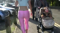 Nice amateur ass in black and white panties