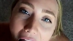 Sexy amateur blonde blowjob amp cumshot HD