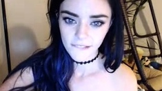 Close up cock jerking solo