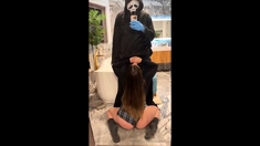 Dark Haired Amateur Blowjob And Handjob In Fake Taxi