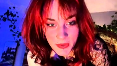 Amateur redhead mom in heels real solo