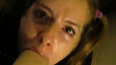 Amber Blank's Blowjob And Facial With A Pyramid Head Costume