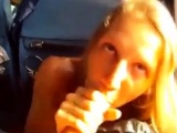 Public blowjob in bus