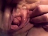 Granny pussy masturbation