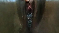 Ebony Teen Creamy Close Up