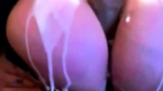 Messy Big Tit Dildo Tease