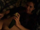 homemade - fucking his girl with a cucumber