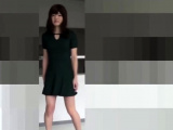 crossdresser in one piece skirt and high heels