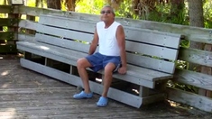 older gays have sex in public park