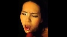 korean girl cum on face