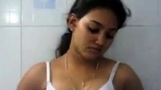 Cute Girl Making Her Bf's cock hard Whatsapp Video