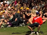 Fully Nude Lapdance in front of a Crowd