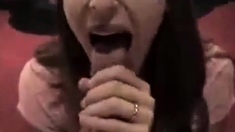 she loves deep throat cum shot